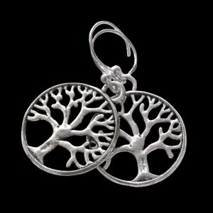 Moodtherapy Sterling Silver Handcrafted Tree of Life Drop Earrings 925 NEW